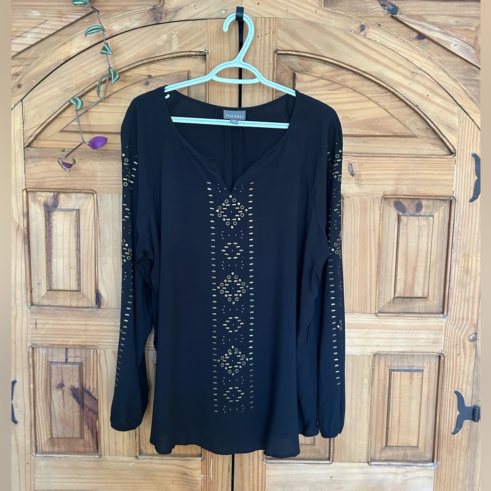 ROZ & ALI Metal Deco Tunic